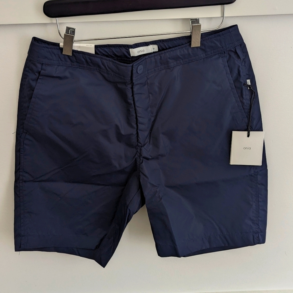 Men's Onia navy blue swim trunks NWT